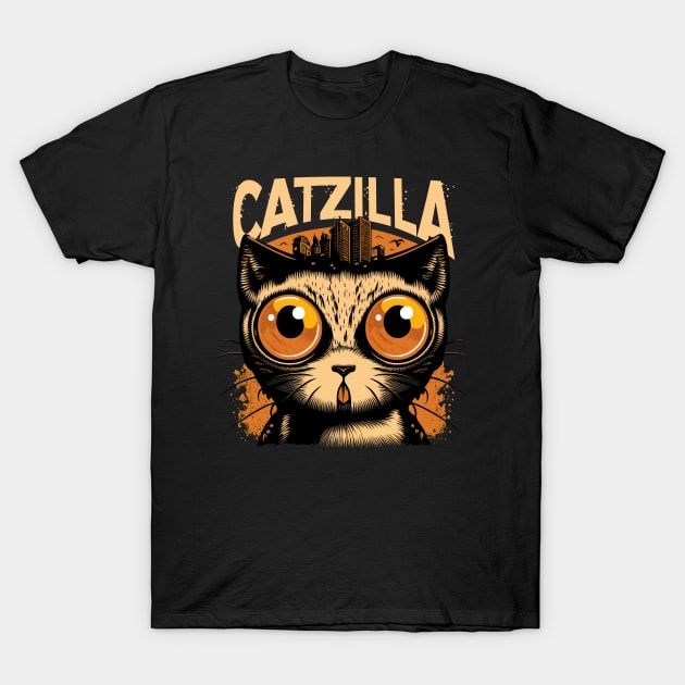 Kaiju Cat Monster - Catzilla T-Shirt by ShirtFace